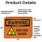 Signmission Hot Surface Sign, 5 in H x 7 in W, Vinyl Decal, Very Hot Water With Symbol OS-2PACK-WS-D-57-L-12449 - alternate 5